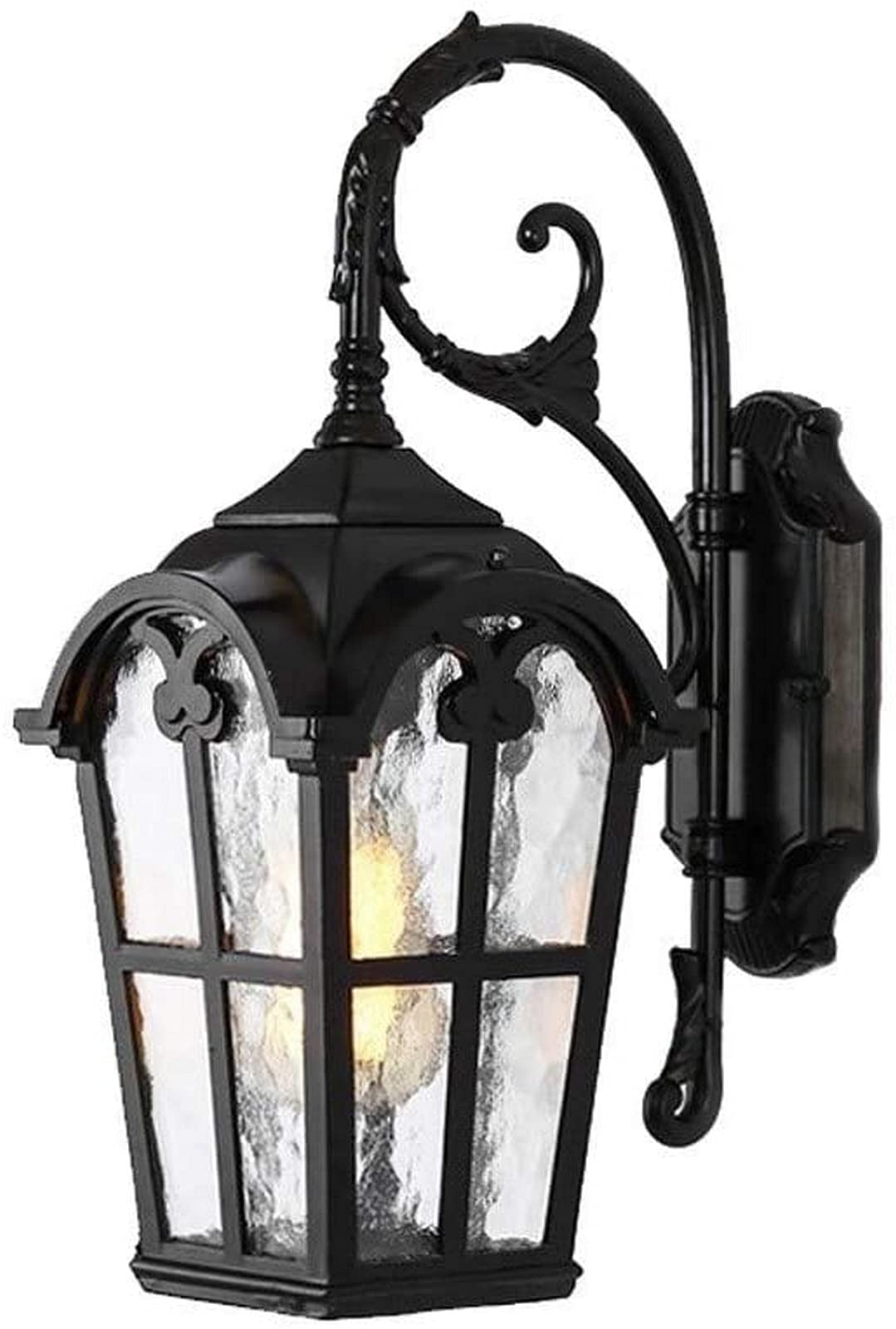 Applique extérieure étanche E27 en verre et pierre pour balcon et villa