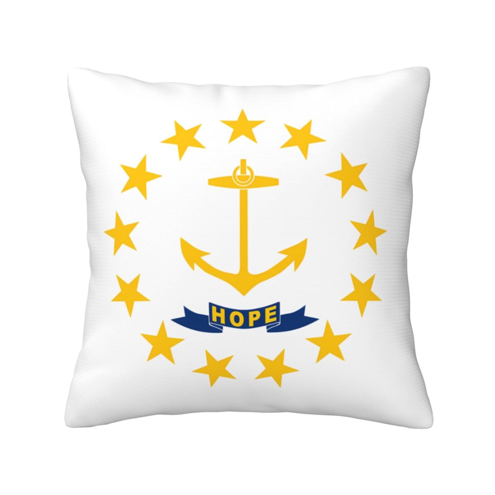 SXZVVBN Rhode Island State FlagDecorative Square Sofa Cushion Covers