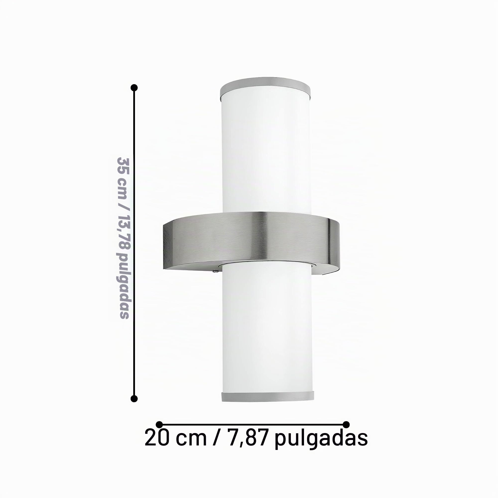EGLO Beverly Lámpara de pared para exterior de 2 focos, aplique