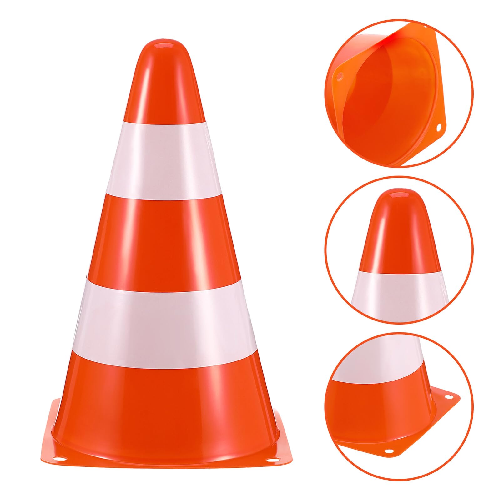 Hohopeti 10 Unidades Conos de Entrenamiento Fútbol Naranja Apilables Conos de Seguridad para Prácticas Deportivas y Agilidad Actividades al Aire