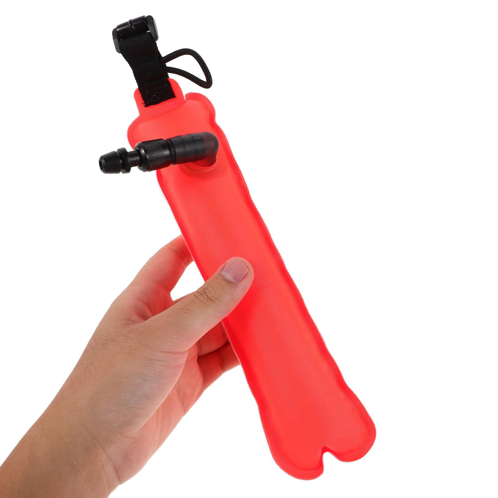 ORFOFE Taucher Signalboje Aufblasbar Sicherheitsmarkierung Orange Fluoreszierend Robuste Unterwasser Signalleuchte für Freitaucher und Wassersport