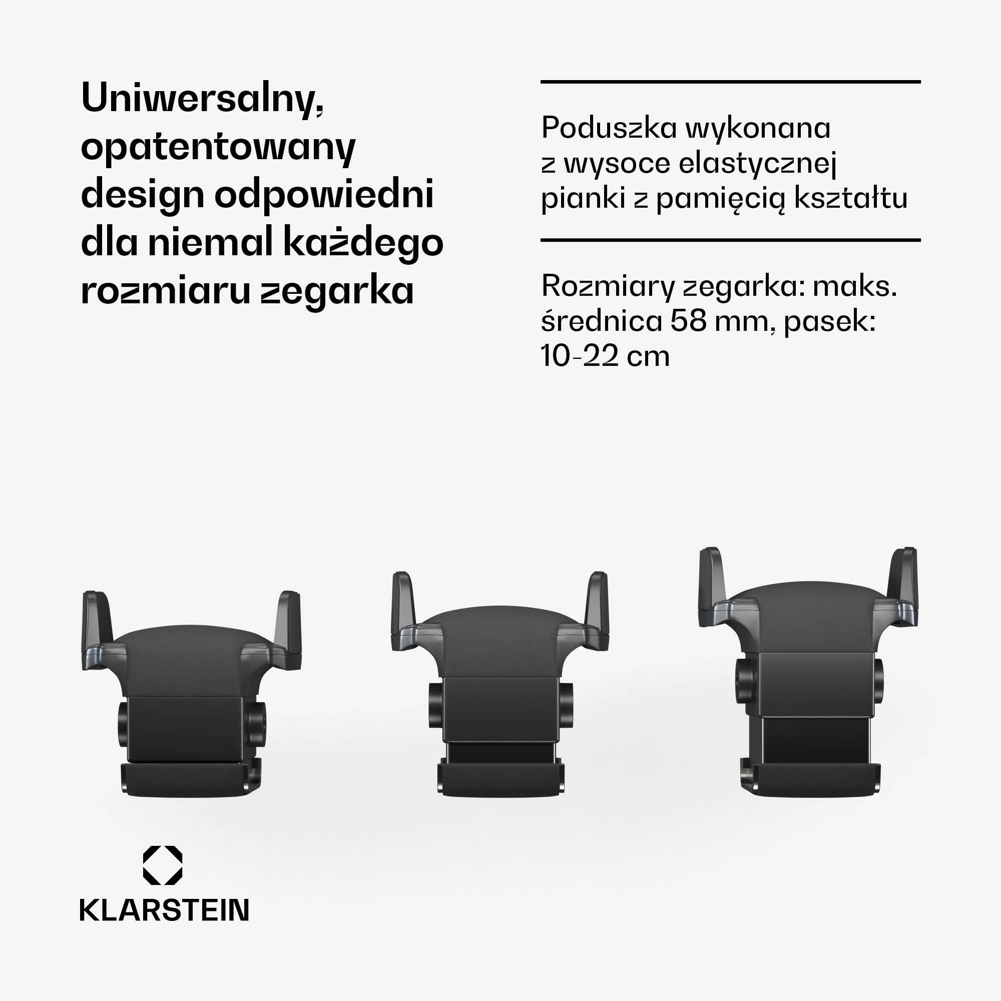 Klarstein LuminousTime Rotomat 2 zegarki – Automatyczny rotomat z cichym japońskim silnikiem, Panel dotykowy LCD i pilot, 20 ustawień TPD, Oświetlenie RGB i LED