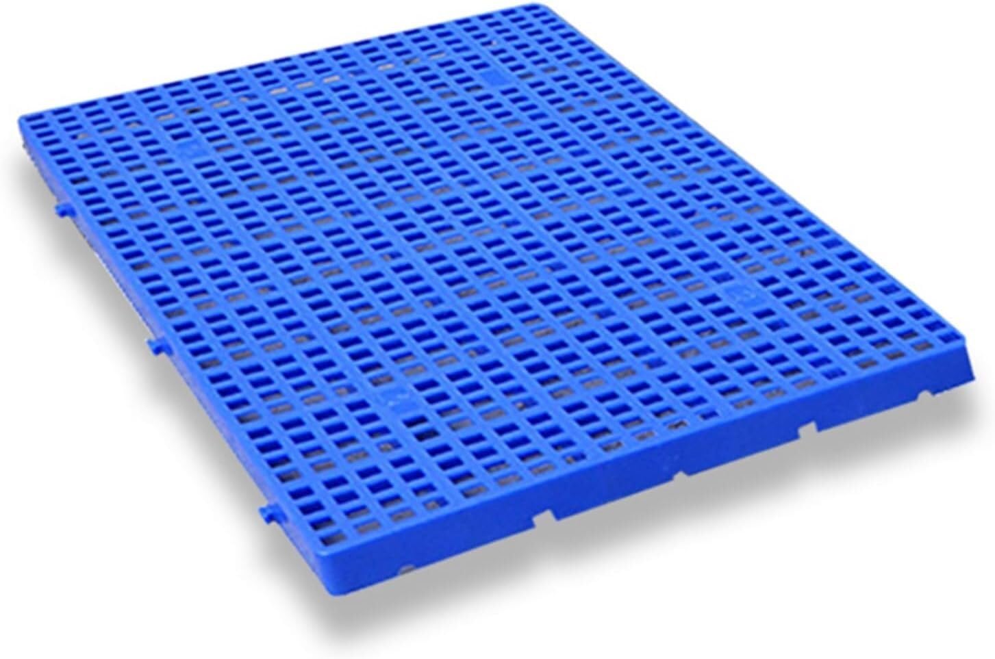 Palette de transport emboîtable avec tapis grillagé pour un stockage sec