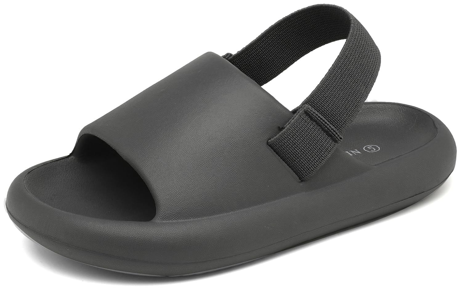 INMINPIN Toddler Boys Girls Slides Sandals Comfort Beach Pool Shower Slippers with Elastic Back Strap
