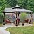 12' x 12' Hardtop Gazebo Outdoor Aluminum Gazebos Grill with Galvanized Steel Double Canopy for Patios Deck Backyard,Curtains&Netting by domi outdoor living