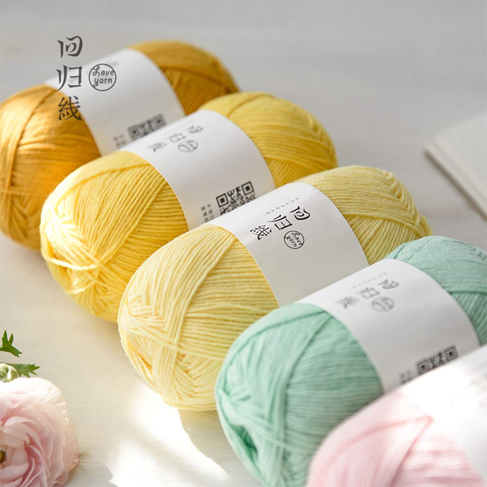 400G Qualitäts-Baumwolle Garn für Häkeln und Stricken, 20 Farben erhältlich, Babypullover Decken Coats Puppen,10