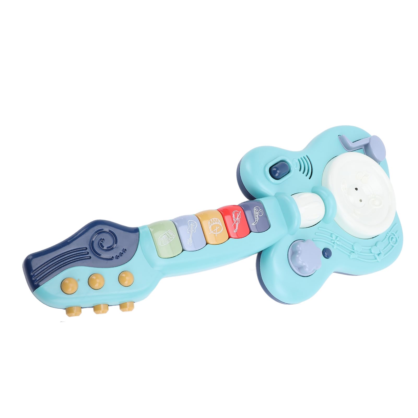 RASTKY Toddler Guitar Toy, Multifunctional Guitar Music Toy, Vibrating Design, Electronic Piano Function, Safe ABS Material, Lightweight and Portable for Fun — view 7