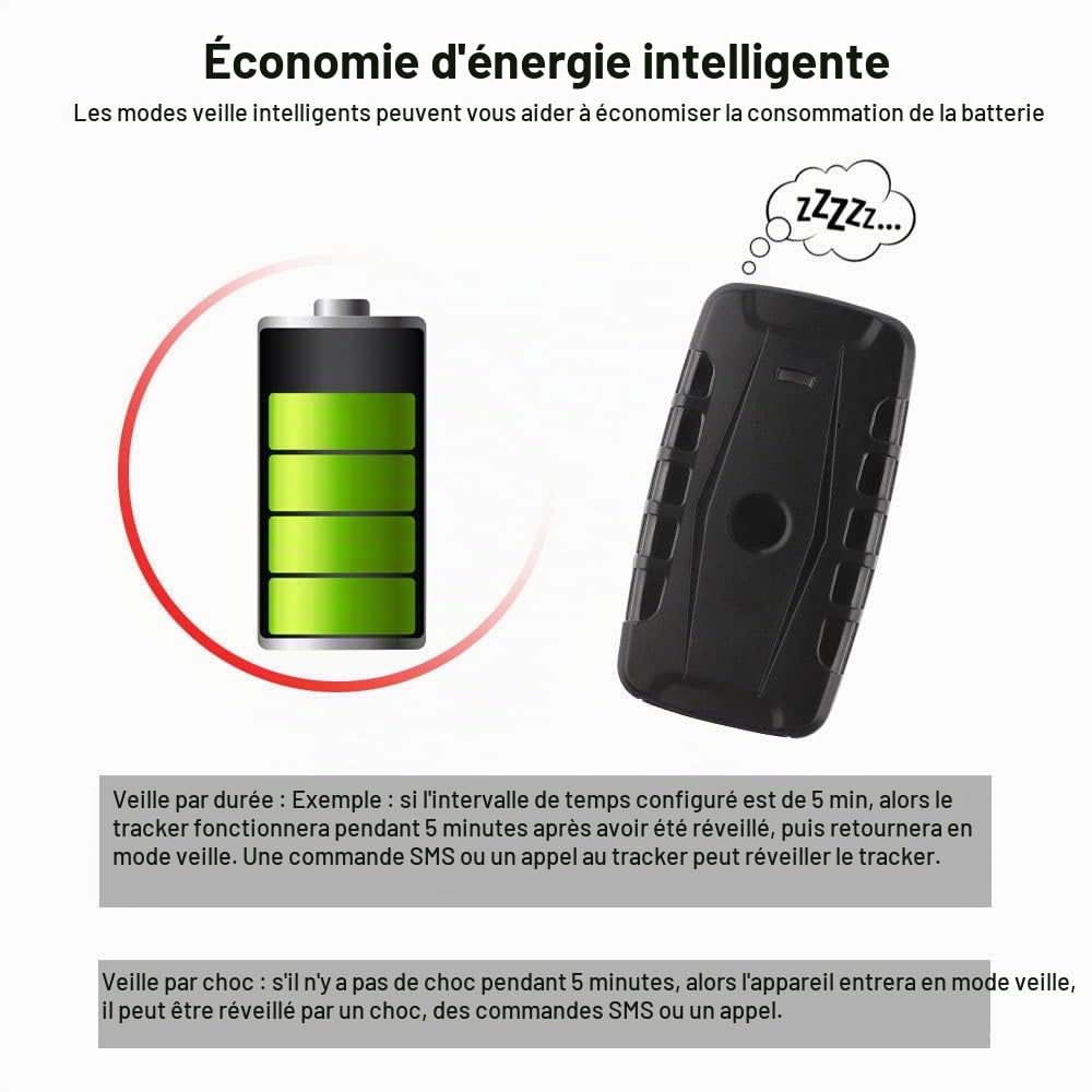 TKMARS Traceur GPS Voiture sans Abonnement 4GTK918 Tracker GPS 20000mah Autonomie en Veille Ultra Longue,Traqueur Convient aux Bateaux,Flottes,Camping-Cars,Camions,Conteneurs,Taxis,Bus,Moto