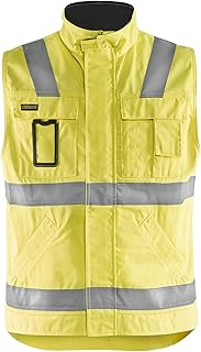 Blakläder 850518043389M - Chaleco de alta viscosidad, clase 2, talla M, color amarillo/azul marino, talla M