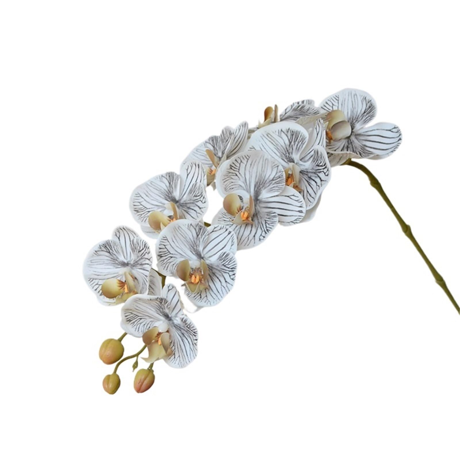 LSYHHXC Artificial Orchid 3Pc Artificial Flowers Butterfly Orchid Wedding Decoration Fake Flower Phalaenopsis Home Party Decor