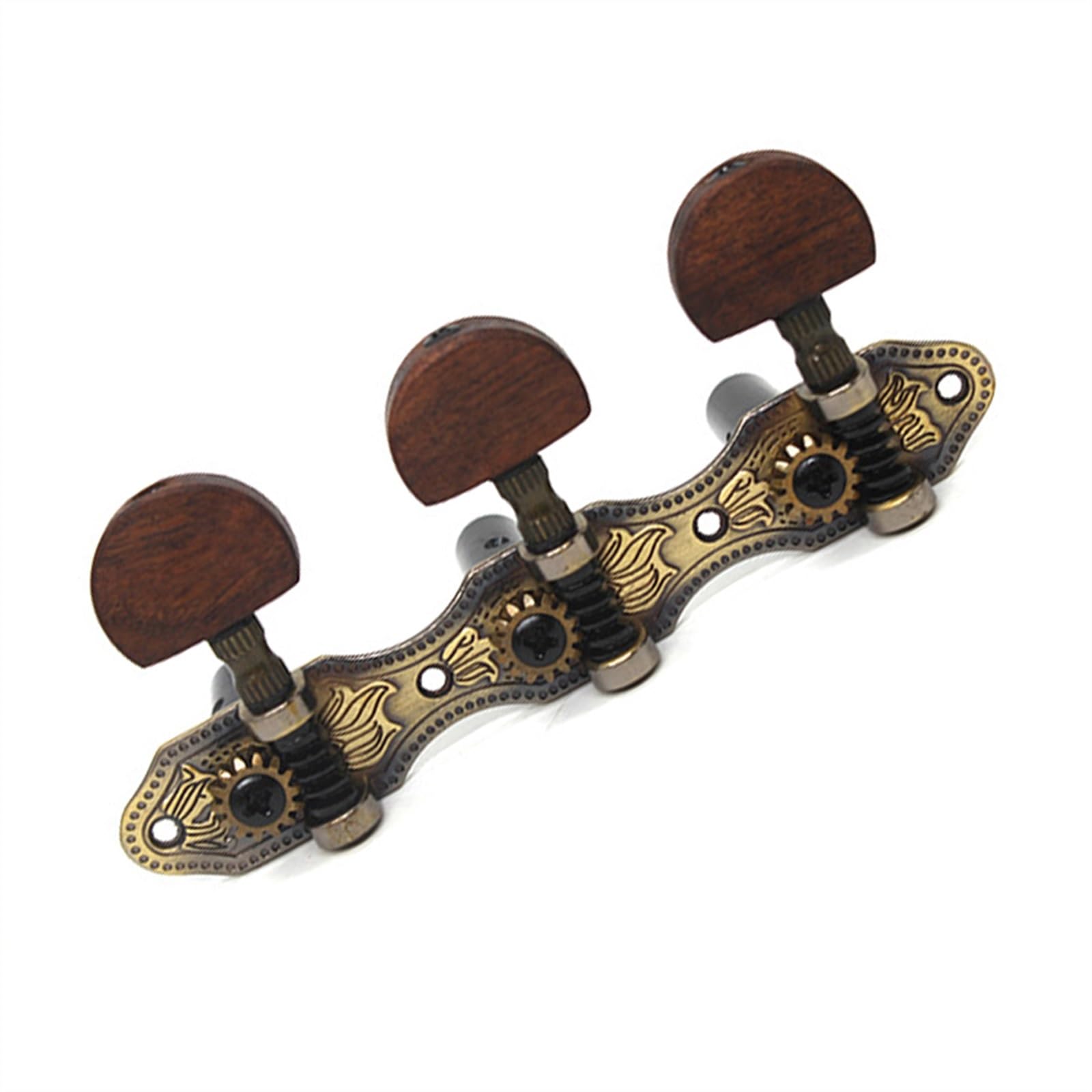 Accordatori per chitarra classica, accordatori a corda tripla, manopola di allineamento delle corde, avvolgimento della chitarra Testa Dell'accordatore Per Chitarra
