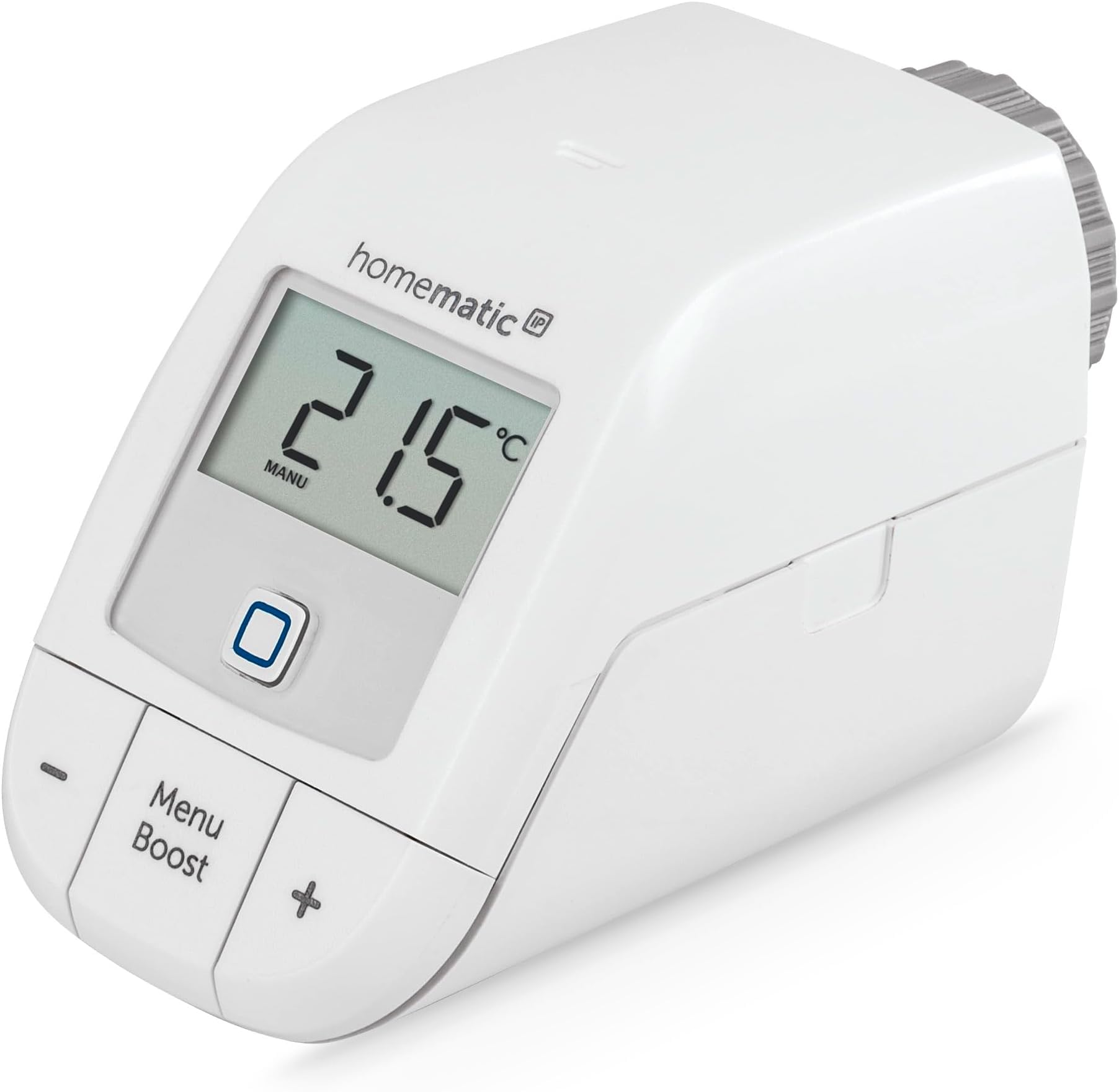 Homematic IP Smart Home 153412A3 -D Termostato Digital básico para radiador, Control Mediante aplicación, Ahorro de energía (Paquete de 5)
