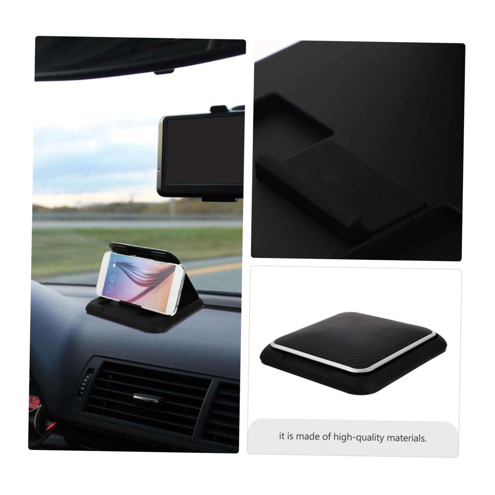 Soporte De Teléfono para Coche Soporte De Silicona Antideslizante Resistente Altas Temperaturas Fácil De Instalar Compatible Móviles y Tablets