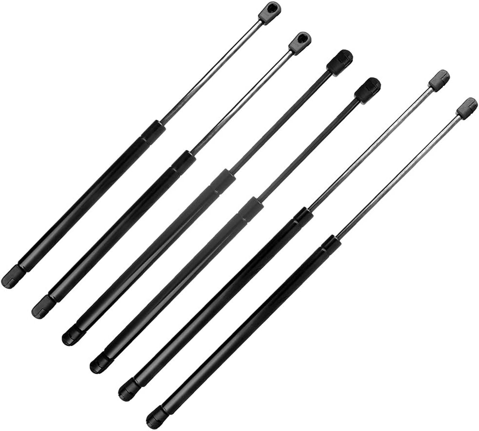 ECCPP Lift Support Hood+Liftgate+Window Glass Replacement Struts Gas Springs Fit for Hyundai Santa Fe 2.4L 2001-2006,for Hyundai Santa Fe 2.7L 2001-2006,for Hyundai Santa Fe 3.5L 2003-2006 Set of 6
