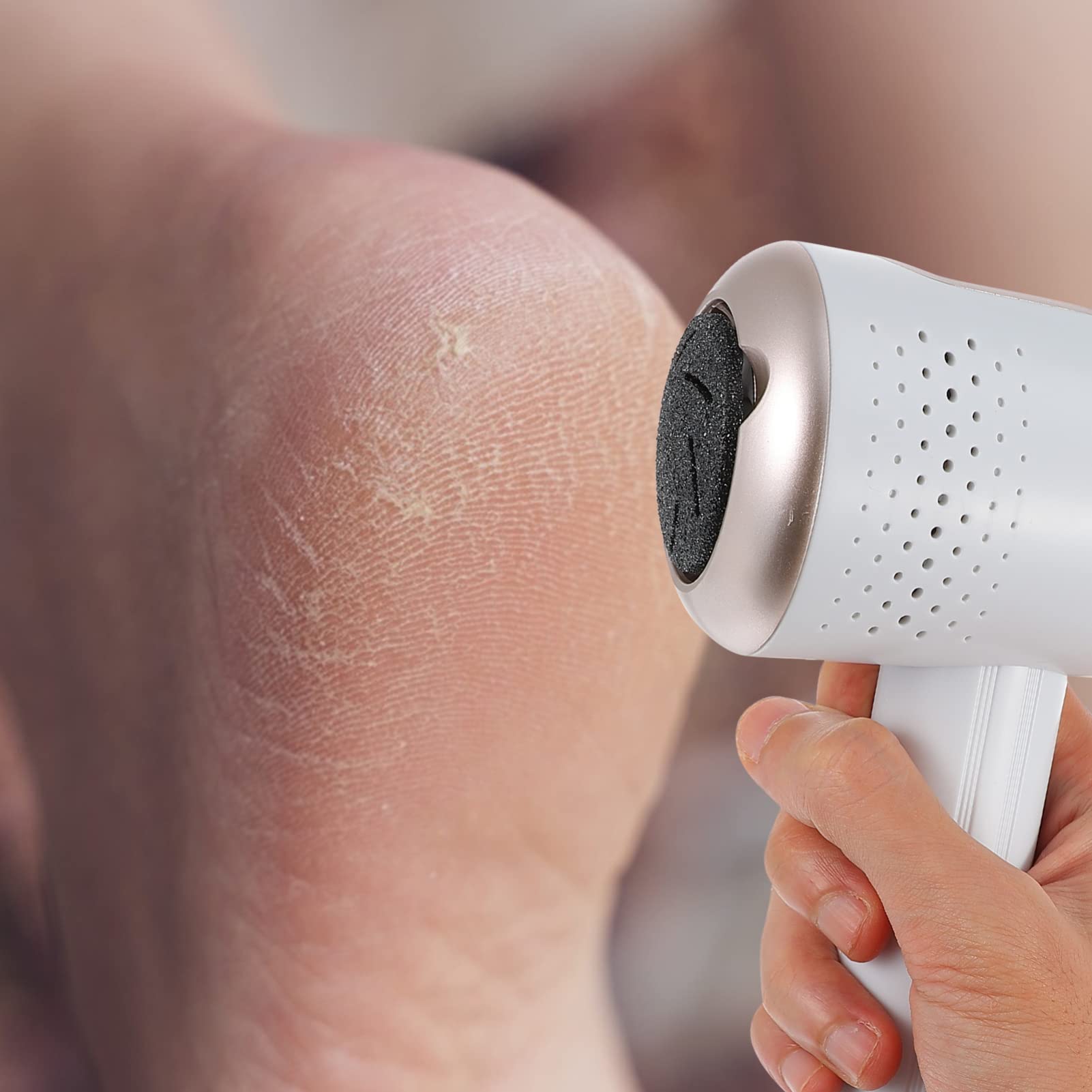 Ciieeo 1 Juego Molinillo De Pie Eléctrico Raspador De Pies Electronico Queso De Pie Raspador De Pedicura Para Limas De Pies Depurador Recortadora Usb Aspiradora Estante Abdominales