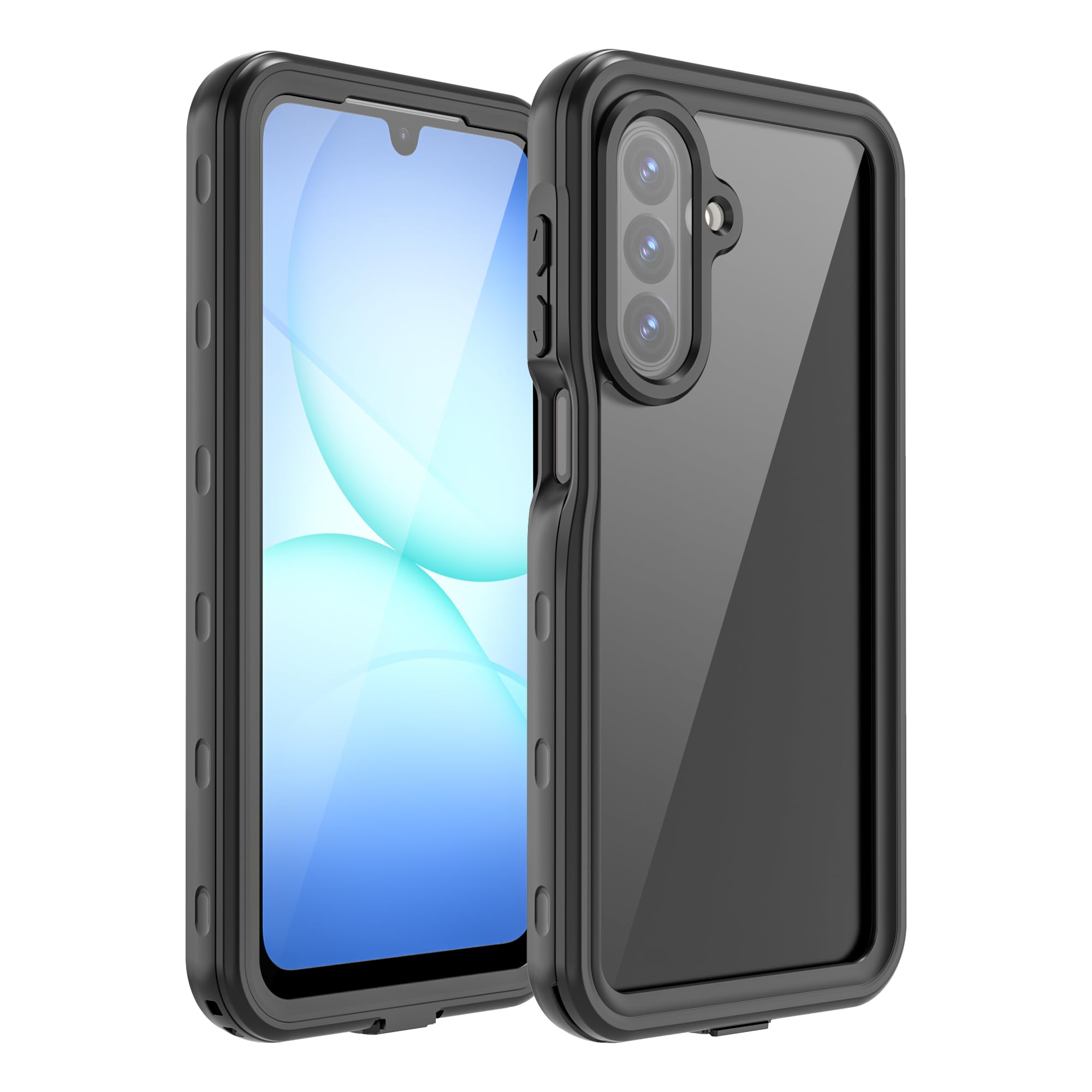 for Samsung Galaxy A17 5G / 4G Phone Case Waterproof, 6.7'' Black