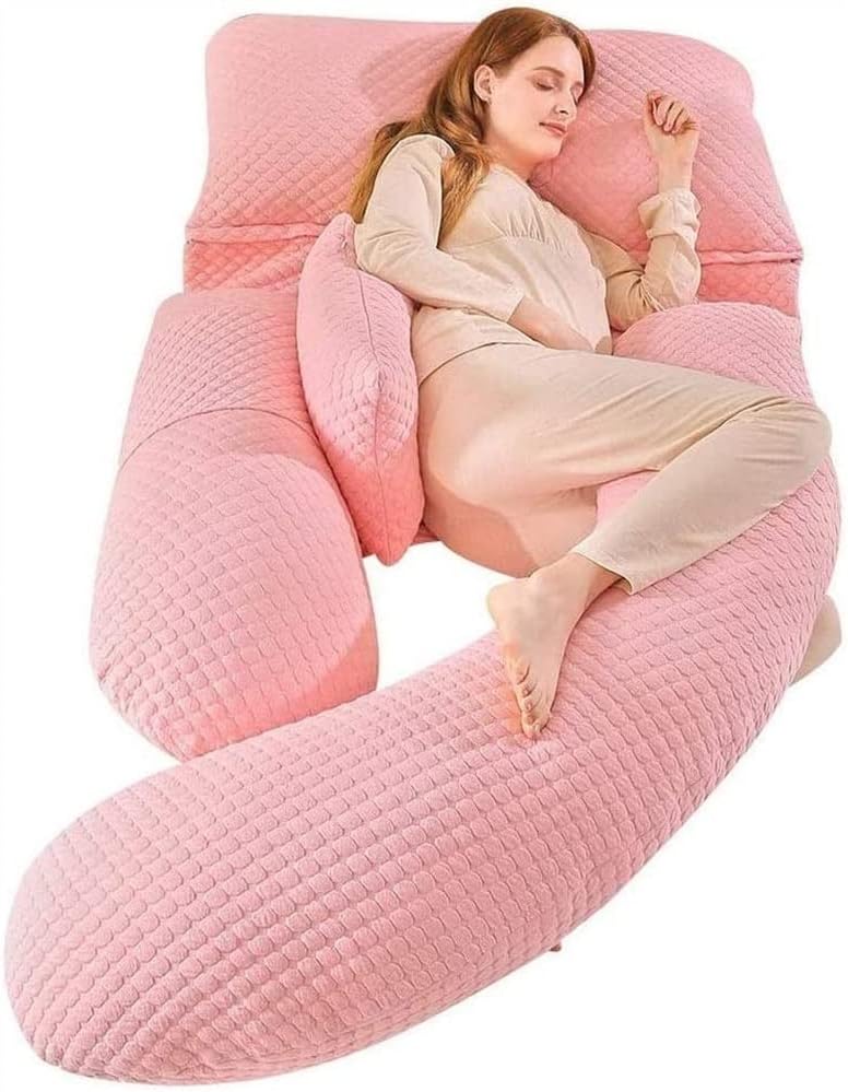U Shaped Pregnancy Pillow, U Shaped Full Body Pillow for Pregnant Women and Sleeping, Maternity Pillow, Support for Head, Belly, Hips, Leg