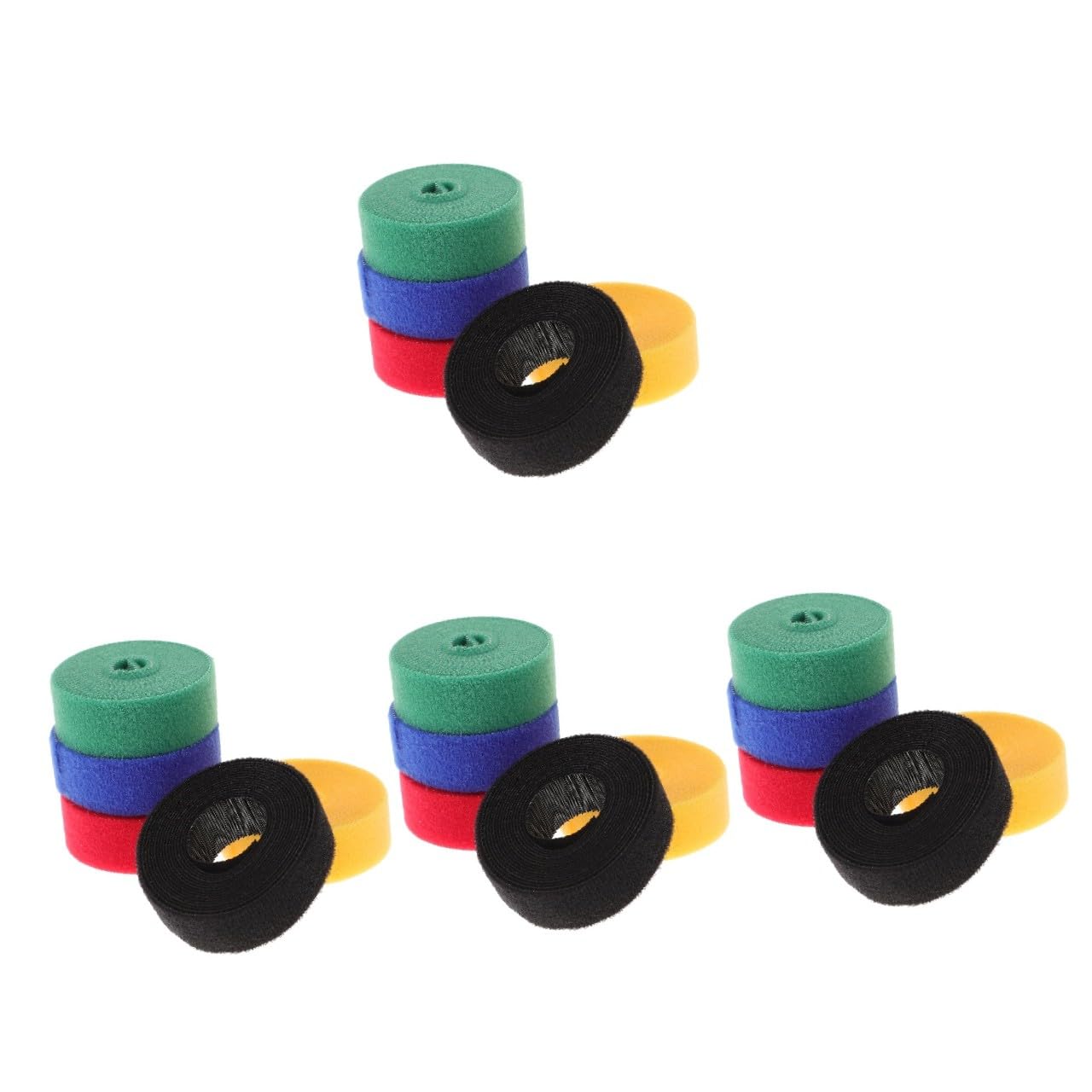 Gadpiparty 20rollen Selbstklebende Kabelbinder Aus Klett Robuste Kabelorganizer Für Desktop Usb-kabel Und Geräte Wiederverwendbare Verstellbare Kabelstrips Und Jeweils