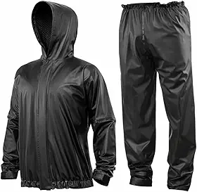 Capa de Chuva Impermeável com Capuz para Motoboy e Motociclista em PVC Reforçado – Conjunto Jaqueta e Calça para Delivery e Chuva Forte