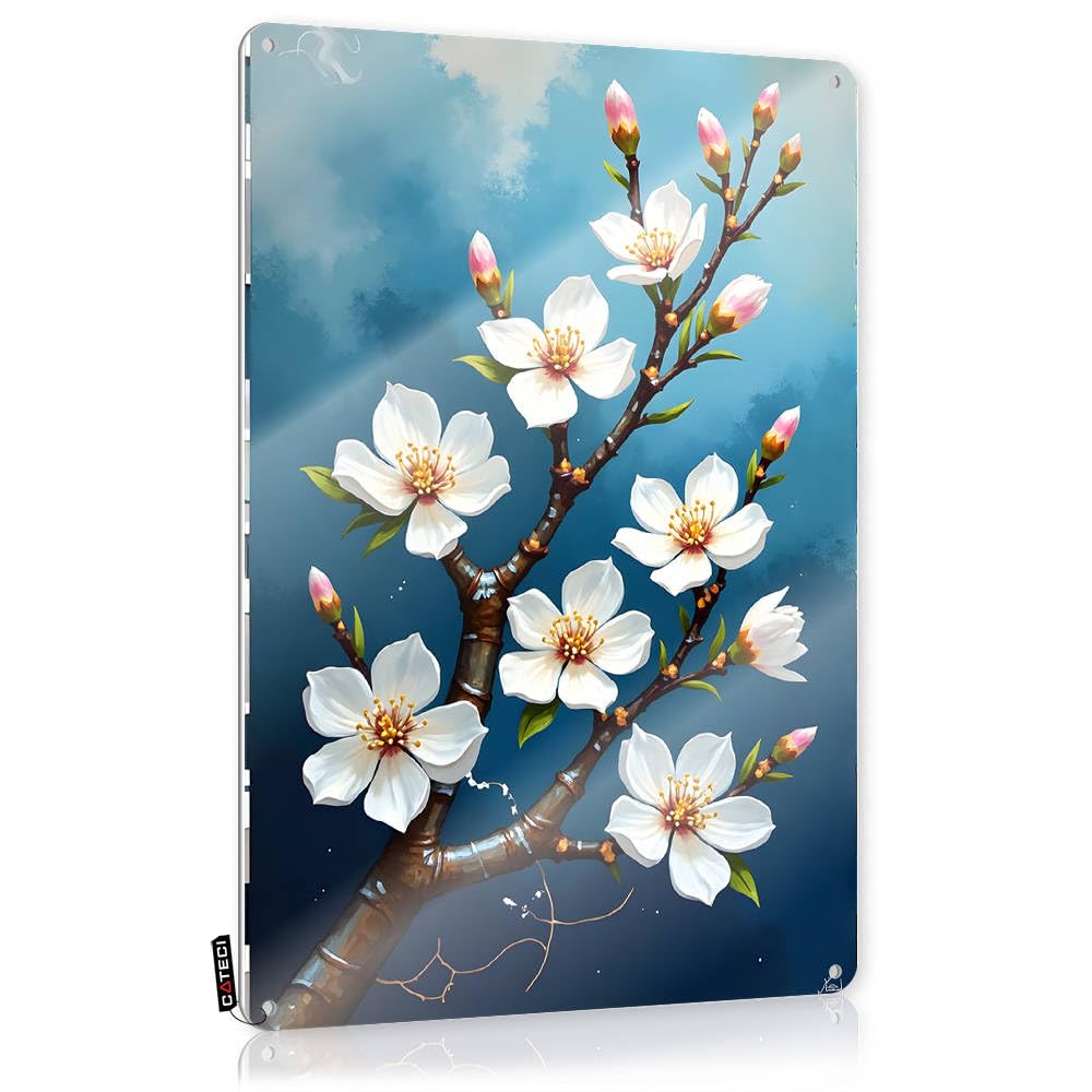 Poster fleurs de cerisier imprimé floral pour décoration sous sol de ferme 30x40