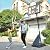 AWII SPORT Basketball Hoop Outdoor, 5.3-10FT Height Adjustable Basketball Hoop Goal System with 44Inch Impact Backboard and Portable Wheels for Adults