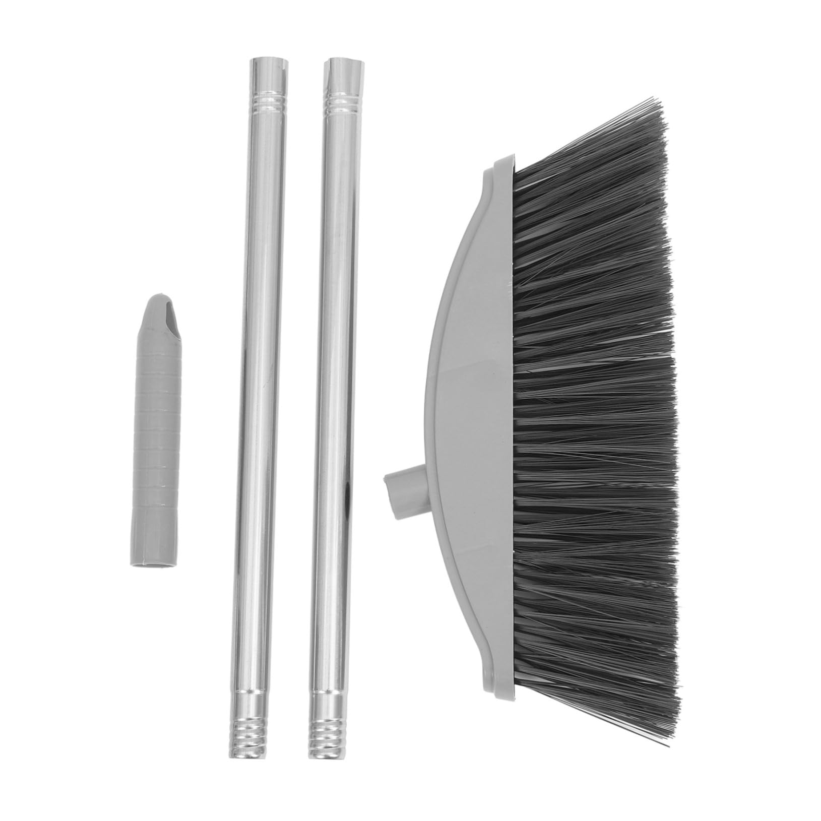 GOOHOCHY Heavy Duty Hand Broom with Long Handle for Pet Hair Removal Time Efficient Versatile Indoor Outdoor Broom for Home Office