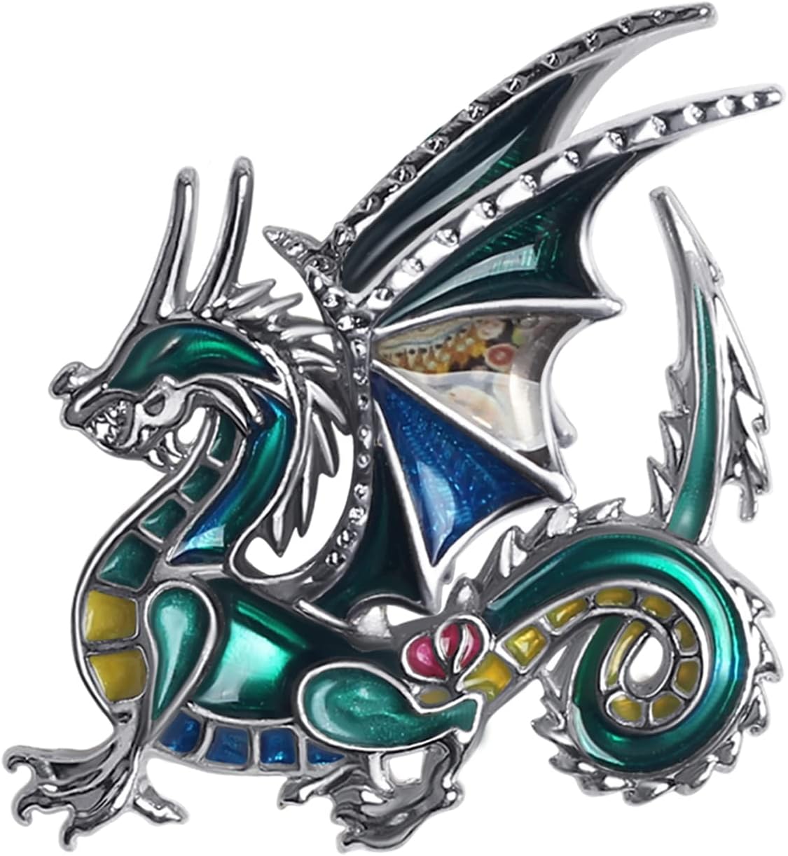 DOWAY Enamel Dragon Gifts Cute Dragon Brooch Pins for Women Fashion Jewelry Charms