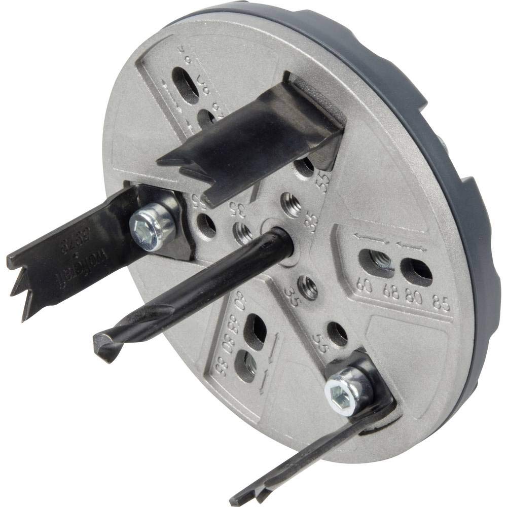 wolfcraft Adjustable Hole Saw for Spotlights and Recessed Lights