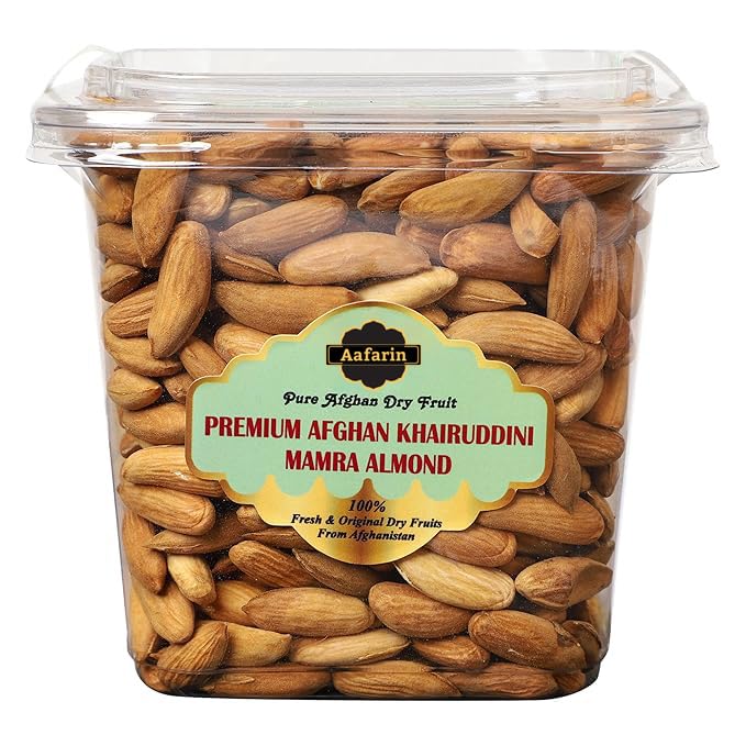 AAFARIN Mamra Almonds 250g | Premium Afghan Mamra Badam Giri, Rich & Crunchy | 100% Natural & Premium Quality | Rich Source of Protein & Good Fats | Wholesome Dry Fruit for Daily Snacking | Value Pack-image-33