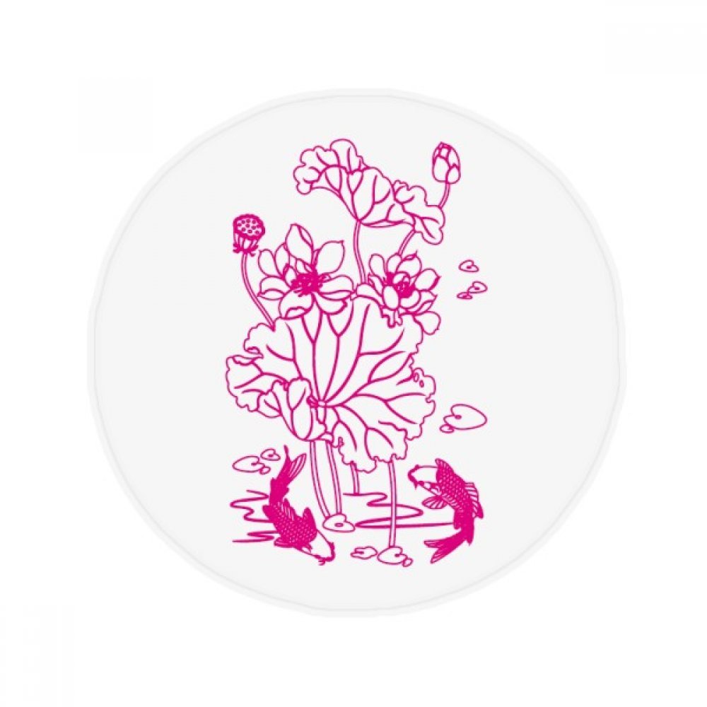 Tapis de lotus rond anti-dérapant pour sécuriser la salle de bain et vos animaux