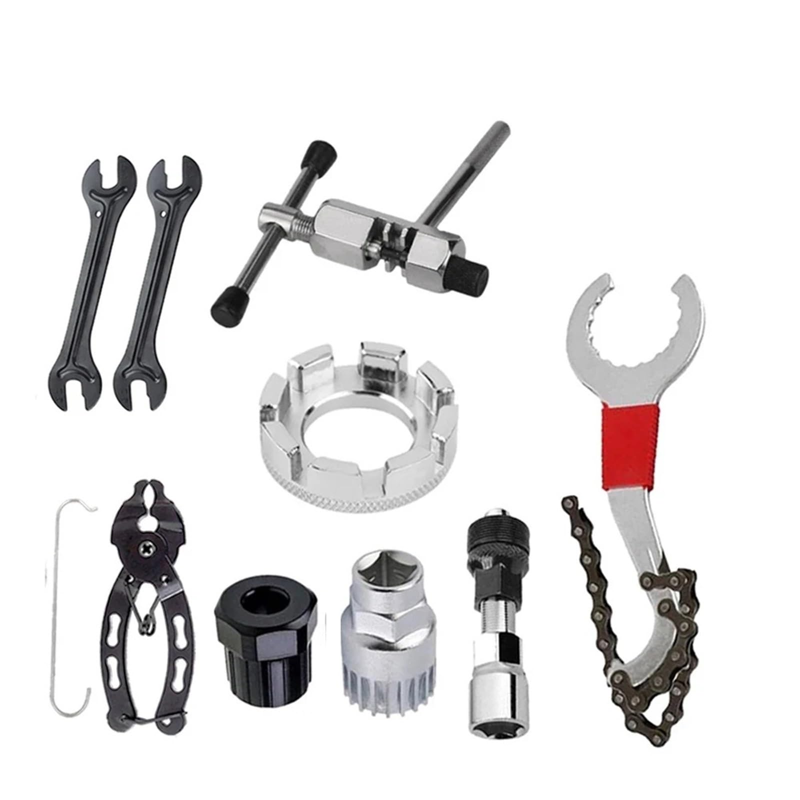 Kit De Reparación Multiherramienta For Ciclismo Al Aire Libre, Alicates De Eslabones De Cadena For Extracción De Volante, Accesorios For Mantenimiento De MTB(RepairTool-6-2)