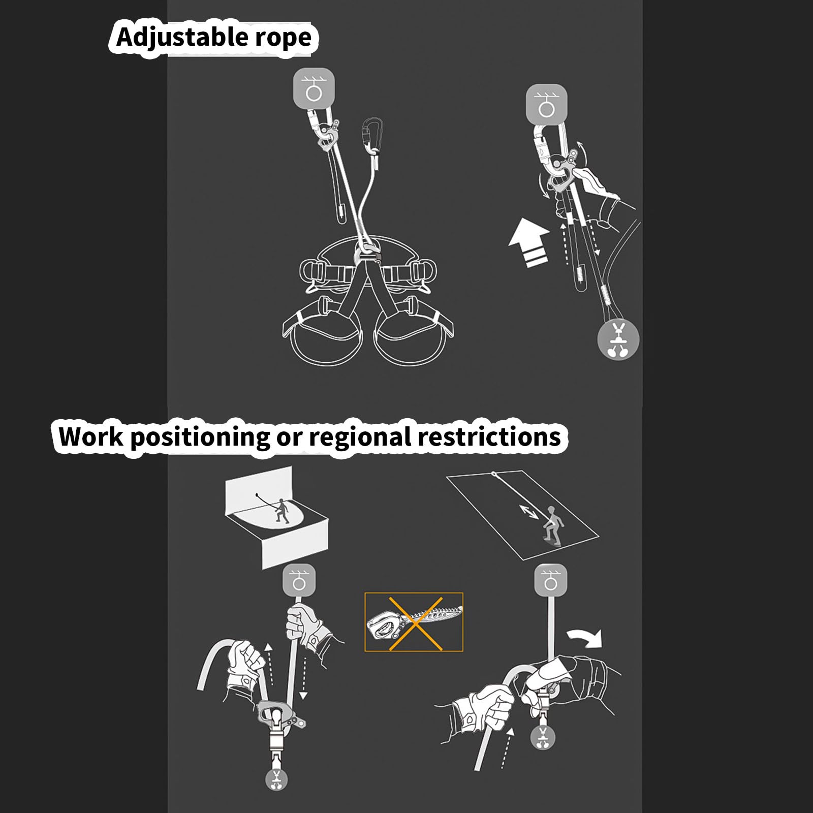 Rappel Gear Downhill Attrezzatura Salvataggio Dispositivo Arrampicata Discensore Per Arrampicata Rappelling Arrampicata Downhill