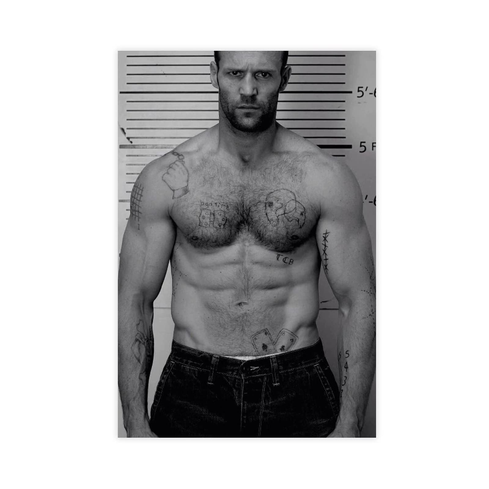 Poster Jason Statham Sur Toile – 20x30 Cm, Décoration Murale Moderne Chambre Salon, Style Cinéma Acteur