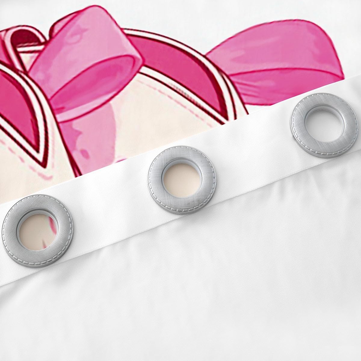 Manfei Western Cowgirl Kids Window Curtains,Cowgirl Boots Bowknot Pink White Window Drapes for Girls,Bow Tie Paisley Baroque Tribal Rustic Retro Window Treatments Grommet Top 2 Panel Set,42Wx84L inch