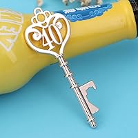Vista 8 de Paquete de 50 abridores de botellas con 40 formas de llave, regalos y decoraciones de 40 cumpleaños (50, dorado 40)