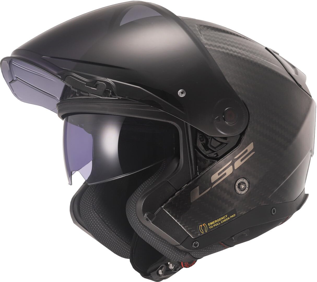 LS2, Casco Moto Jet INFINITY II CARBON Gloss Carbon, M | Uso moto