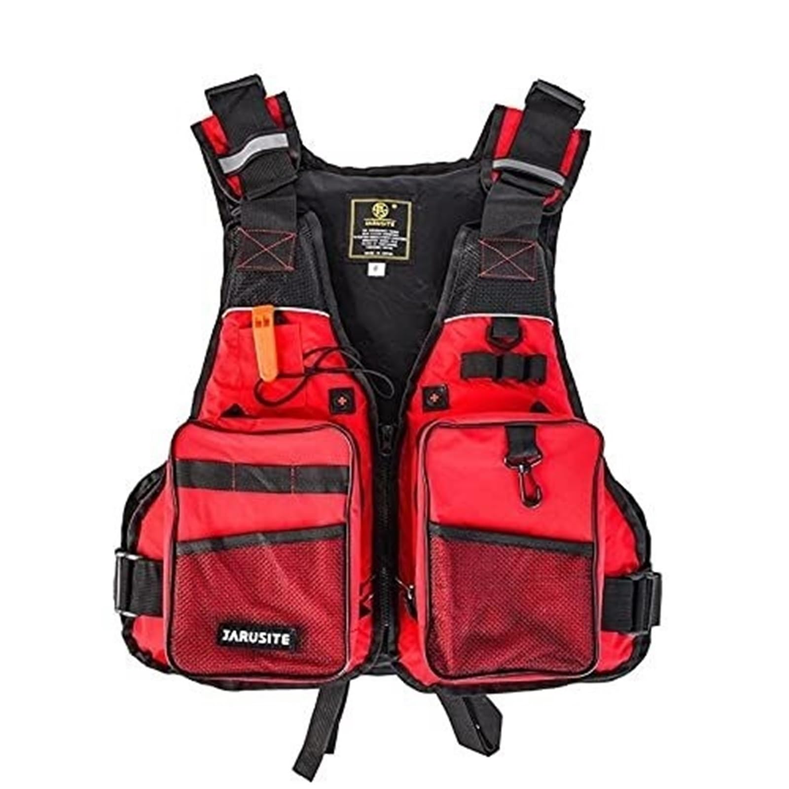 Adjustable Float Jacket with Pockets, Float Jacket for Men Women, Reflective Safety Gear for Kayak Boating Swimming Sailing(Groen)