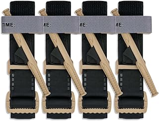 RHINO RESCUE Medical Tourniquets One-Handed, Emergency Hemorrhage First Aid Kit, Combat Outdoor Control Life Saving EMT Mil-Spec Tactical with Windlass 4pcs Coyote