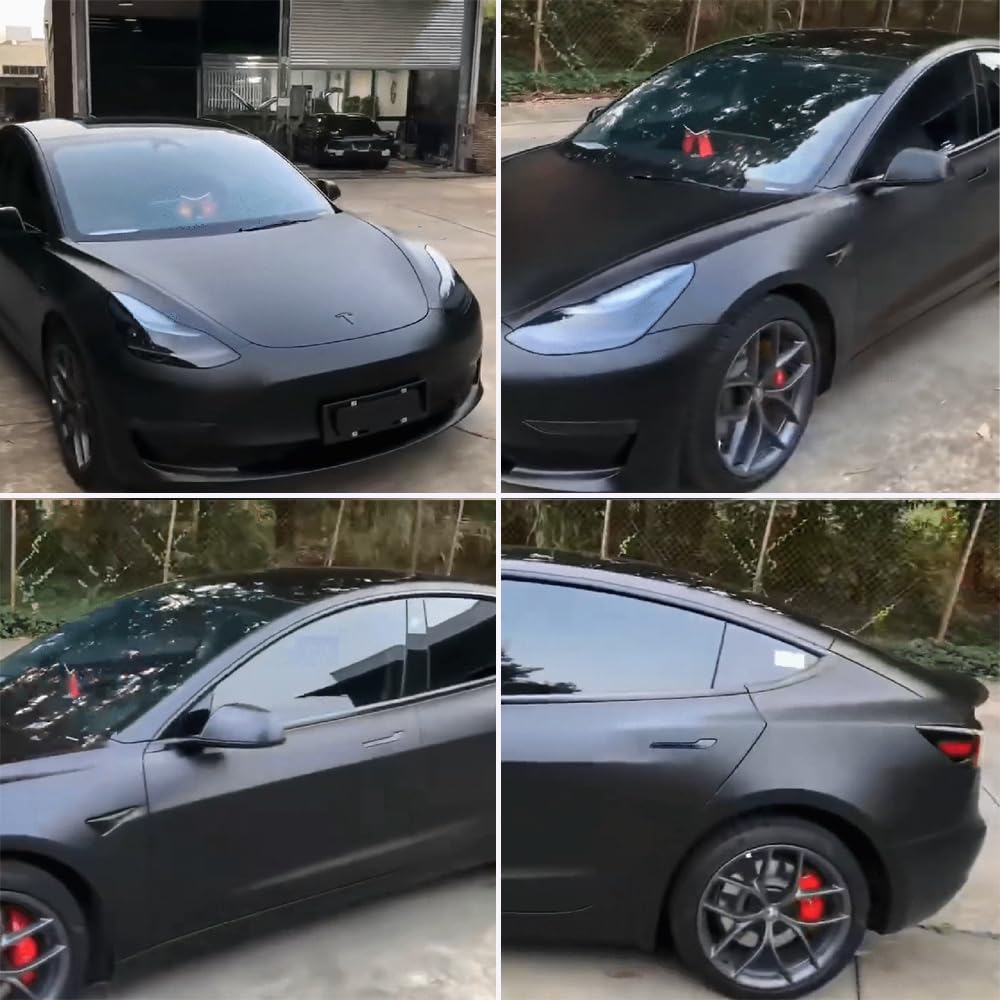 Pellicola Protettiva Auto Motivo Nido D'Ape - Nero, 30x152 Cm - Foto 4