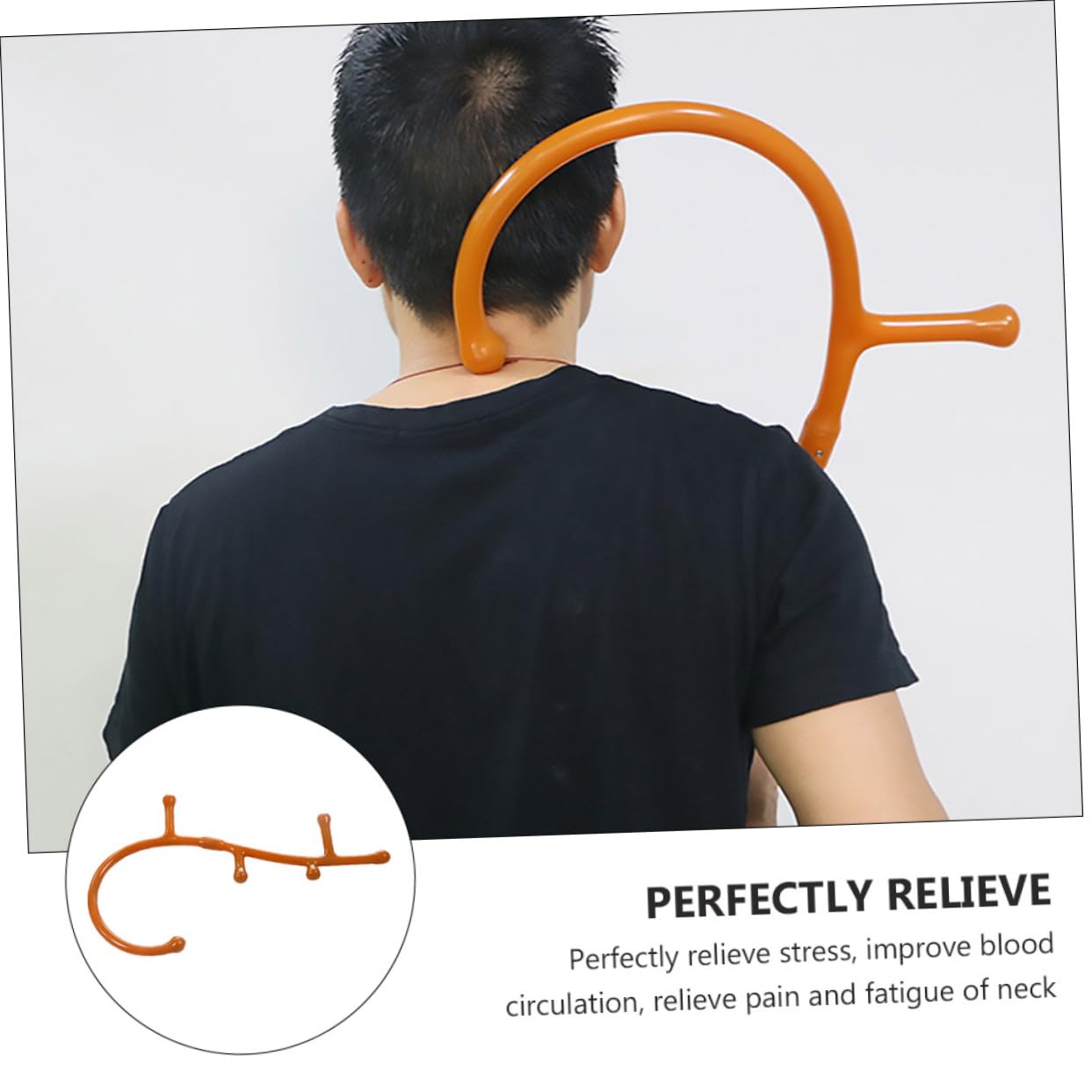 GANAZONO Masajeador de Acupresión para Espalda y Piernas, Ligero y Aliviador, Material Pp Resistente para Uso en Cuello y Cuerpo