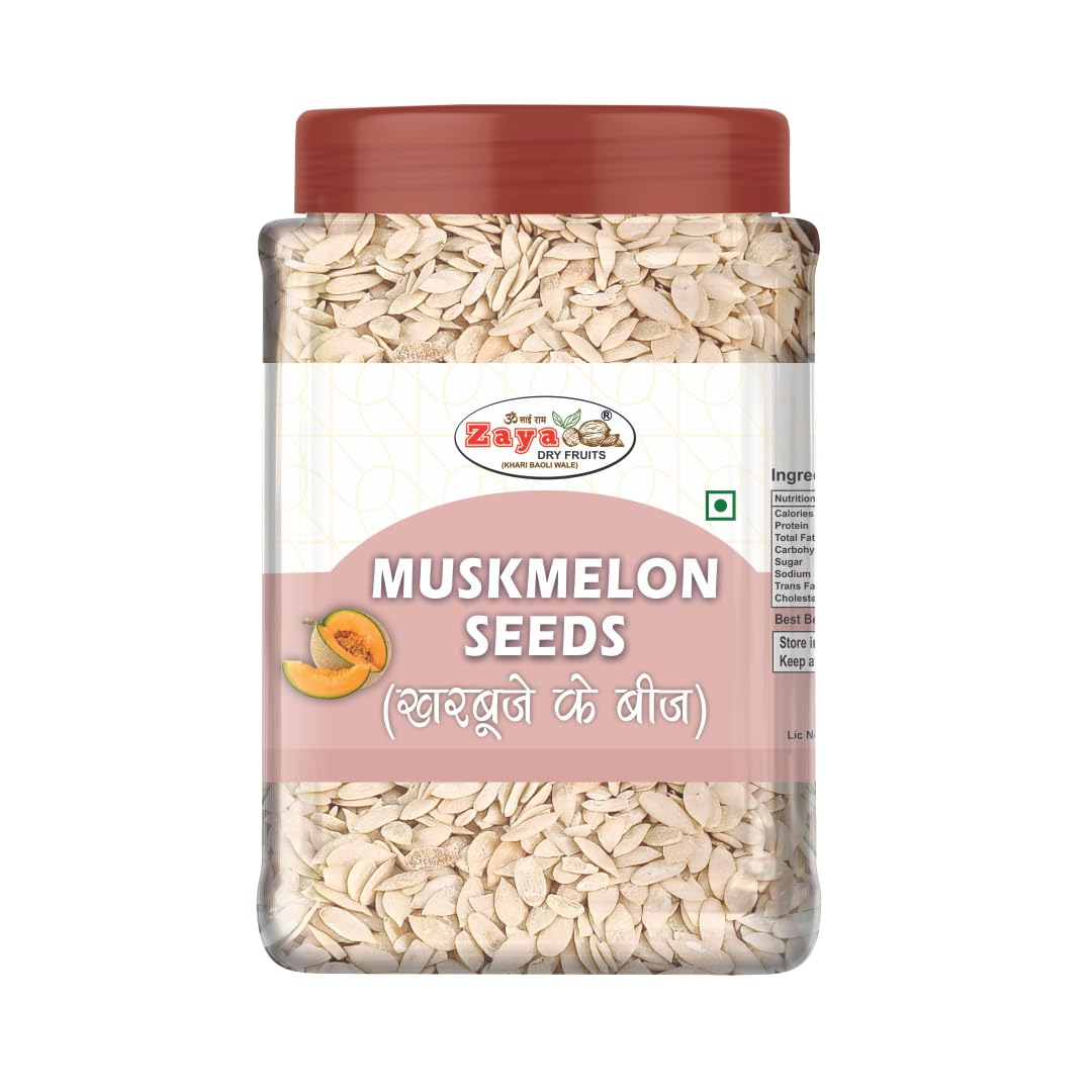 Zaya Dryfruits Musk Melon Seeds | Raw Muskmelon Seeds for Eating | For Weight Loss | Diet Seeds | Kharbooja Seeds | Kharbooj Magaz beej | Gluten Free & Vegan (500G) (B0CXF1S48S) Amazon Price History, Amazon Price Tracker