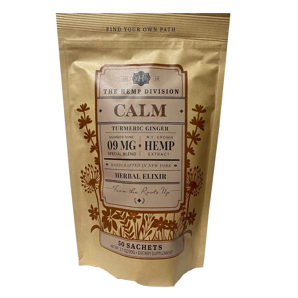 Harney & Sons Calm Turmeric Ginger Tea with Hemp, 50 sachets