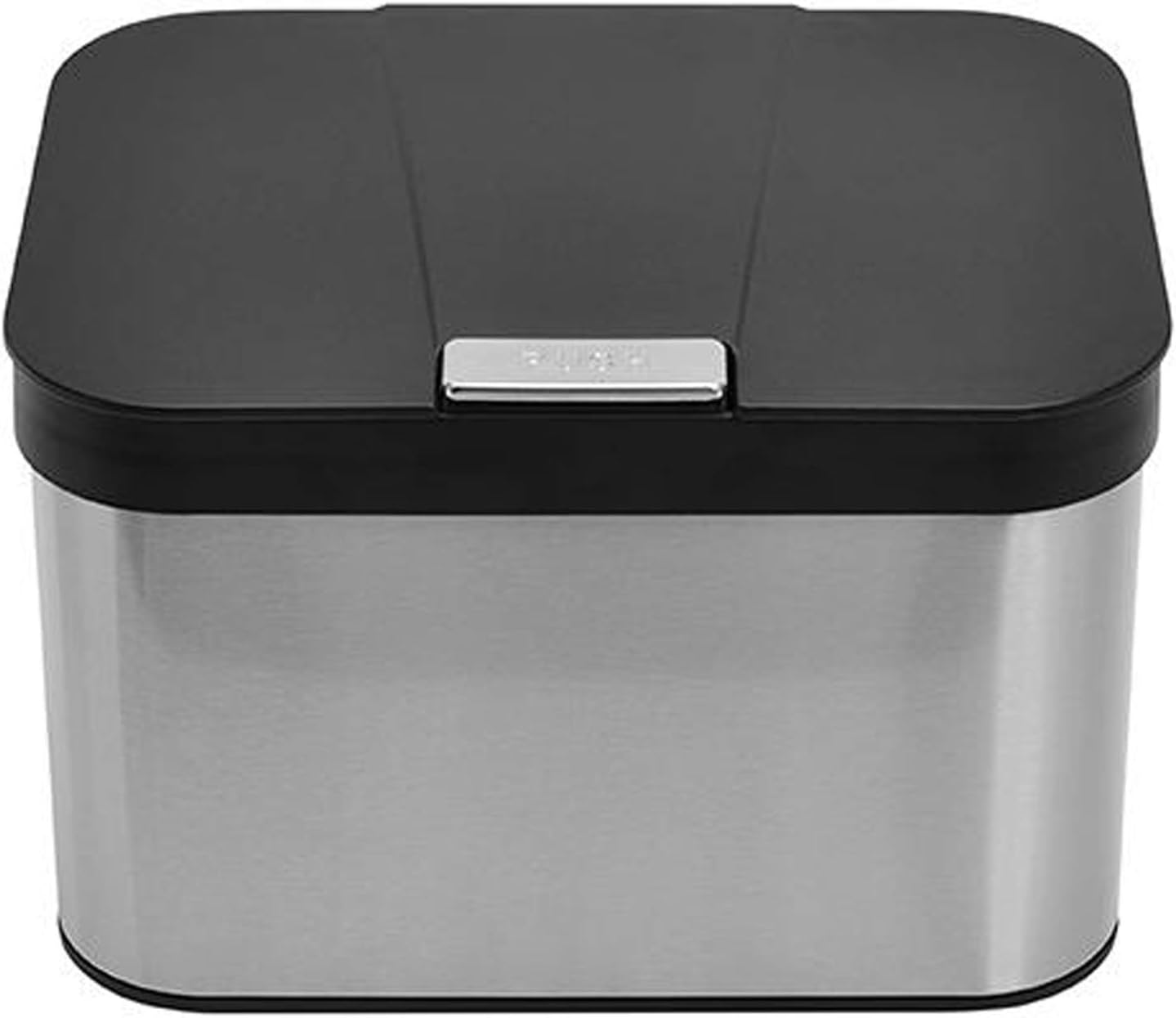 Compost Bin for Kitchen Countertop, Compost Bucket Indoor Kitchen Sealed, Food Waste Caddy, 1.13 Gallon Kitchen Compost Container with Lid, Compact and Easy Clean, Black Matte