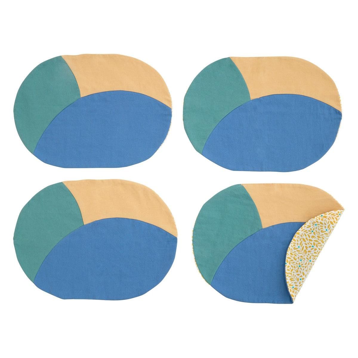 Kaplan Early Learning Double-Sided Placemats - Set of 4