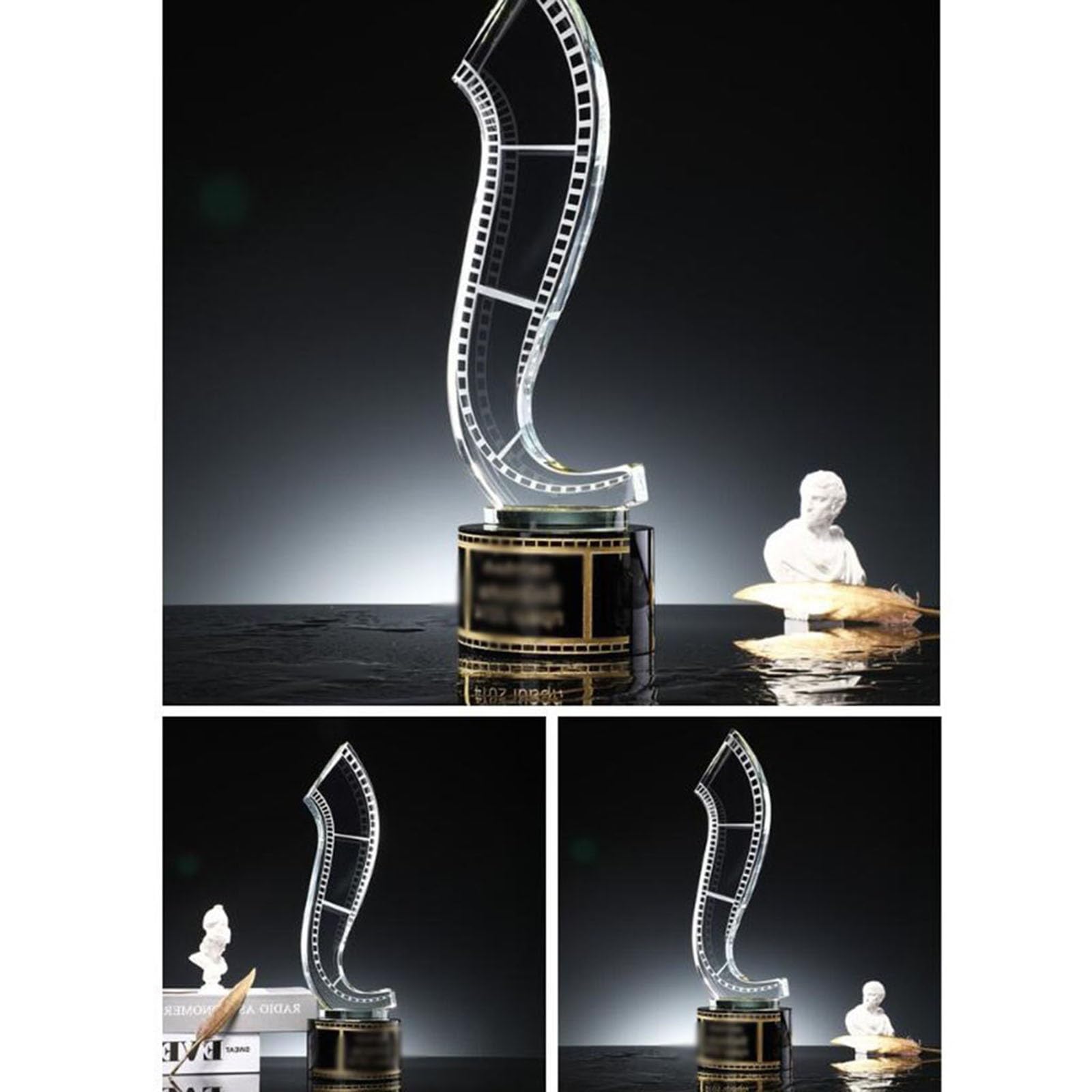 Trofeos, medallas y premios Trofeo De Cristal A La Mejor Película Trofeo Al Director Y Actor del Festival De Cine Trofeo De Premios del Programa De Teatro Y Ópera Trofeo del Concurso De Fotógrafos.