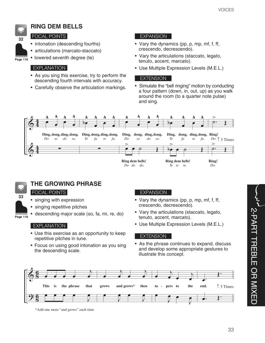 Choir builders chant +cd: Fundamental Vocal Techniques for Classroom and General Use