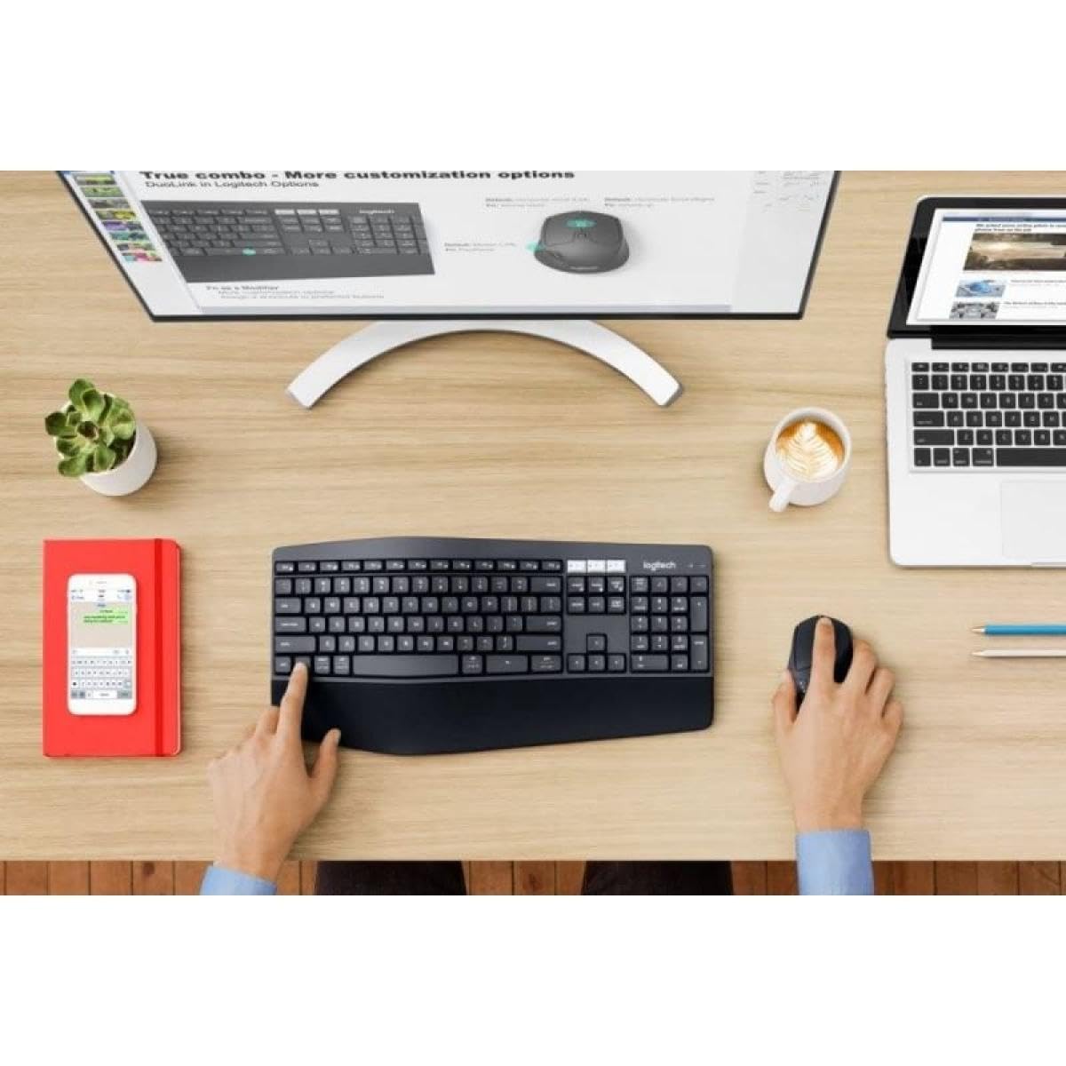 Logitech MK850 multi-appareils clavier et souris sans fil COMBO - ESP QWERTY
