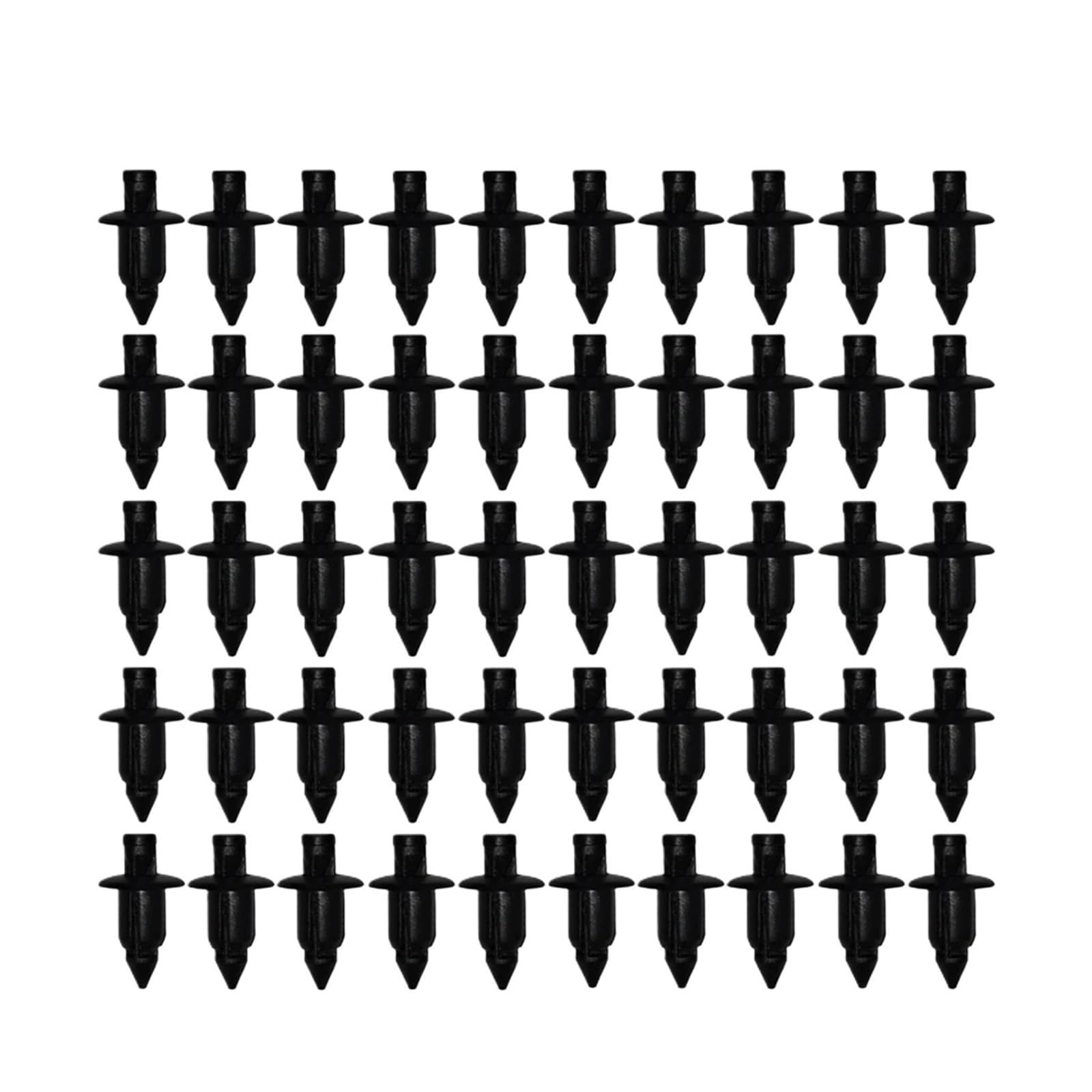 KXFVYNE 10/50Pcs 6mm Black Fairing Body Trim Panel Fastener Screw Clips Compatible ATV Motorcycle Accessories Auto(50pcs)