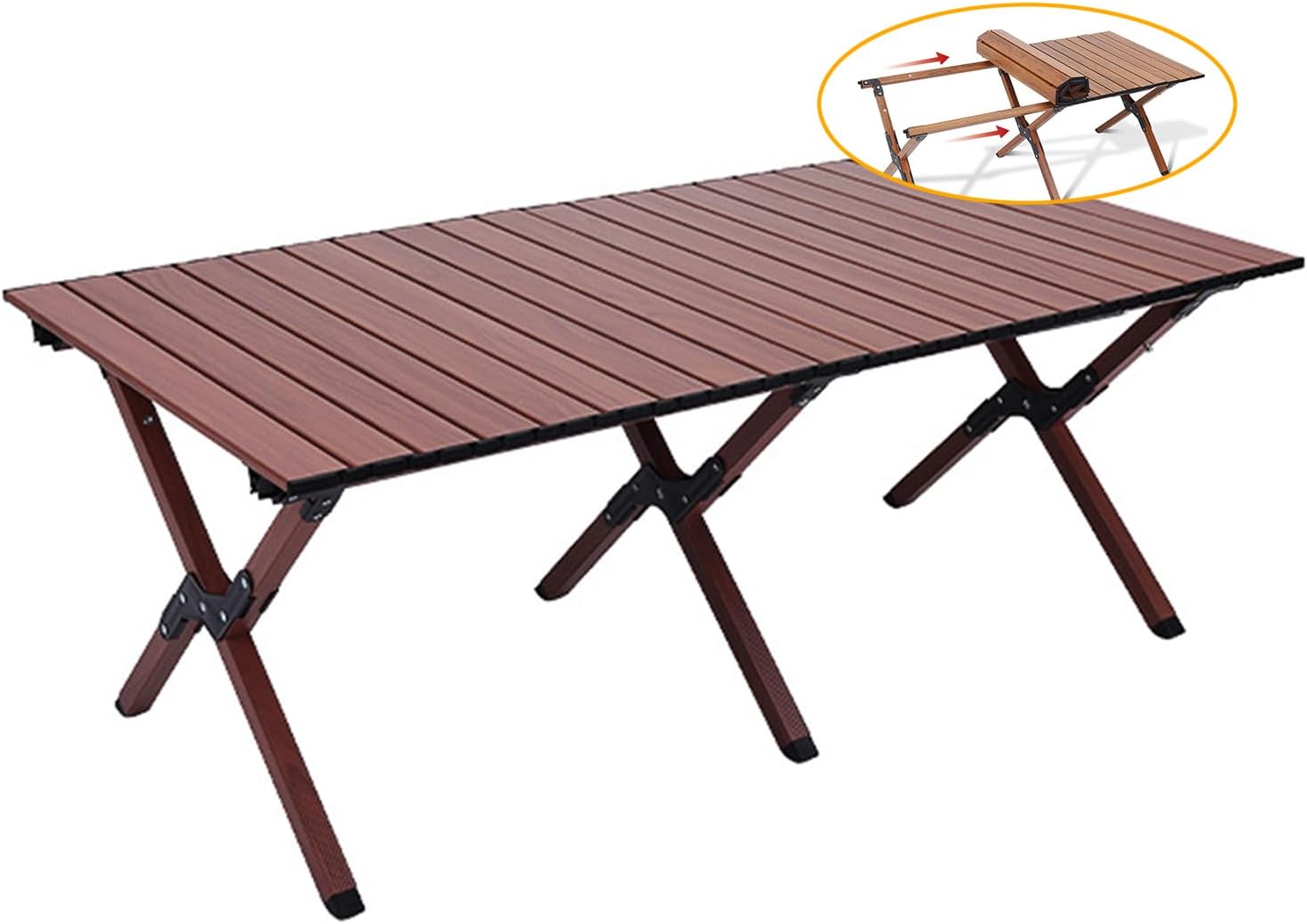 HIFINE Camping Tables,Outdoor Portable Tables,Aluminum Alloy Rollup