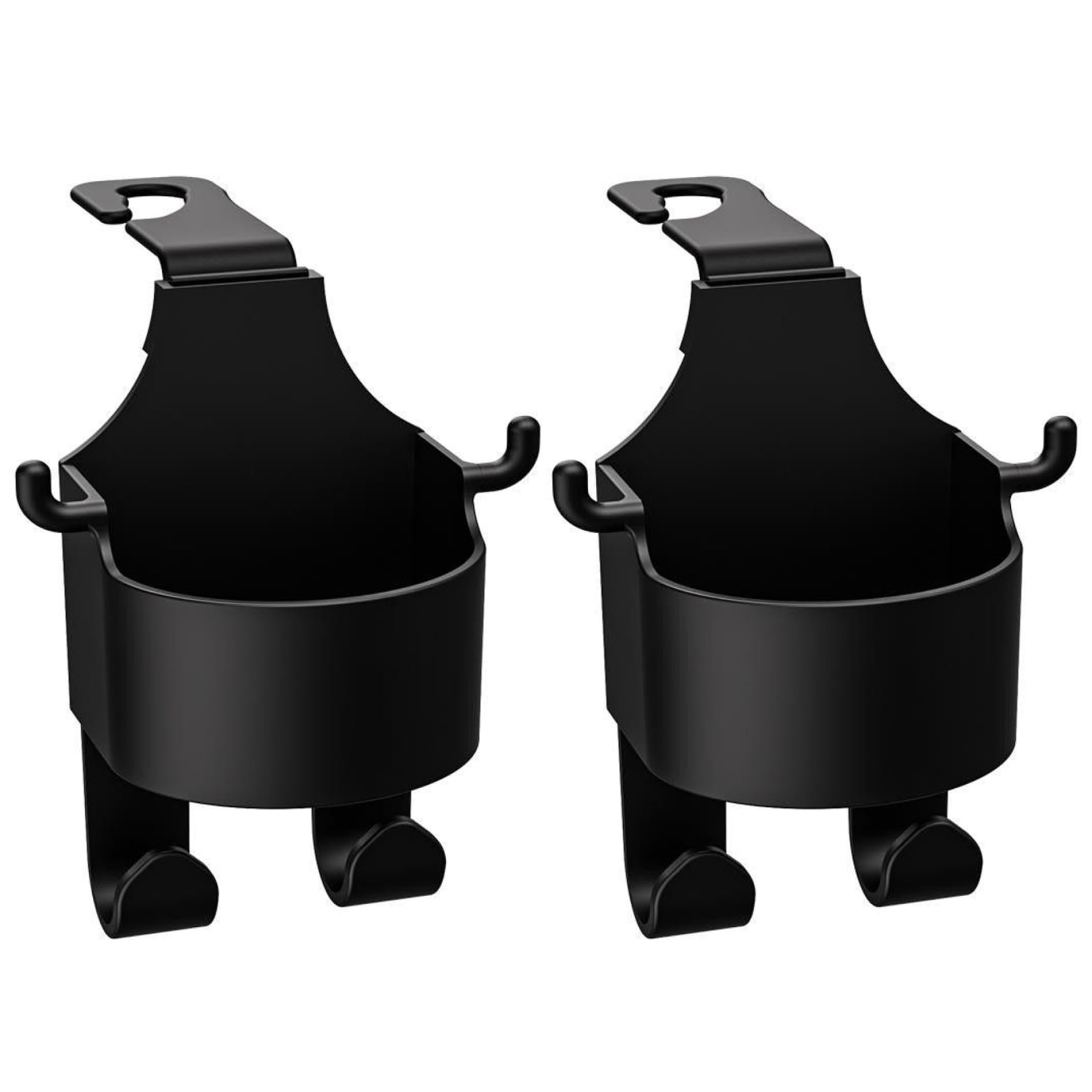 Car Cup Holder for Back Seat 2 Sets Multifunctional 3 in 1 Car Bag Hook Backseat Cup Holder and Phone Holder Car Headrest Cup Holder with Hooks Back Seat Cup Holders Car Bag Hook for Car Accessories